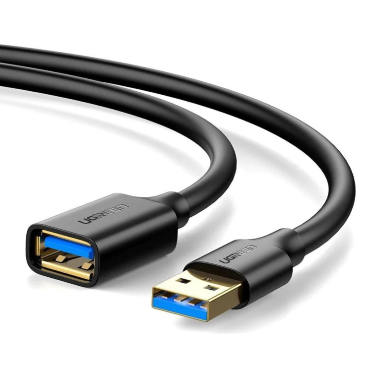 كيبل تمديد UGREEN USB 3.0 ذكر/أنثى بطول 1.5 متر – أسود – موديل 30126