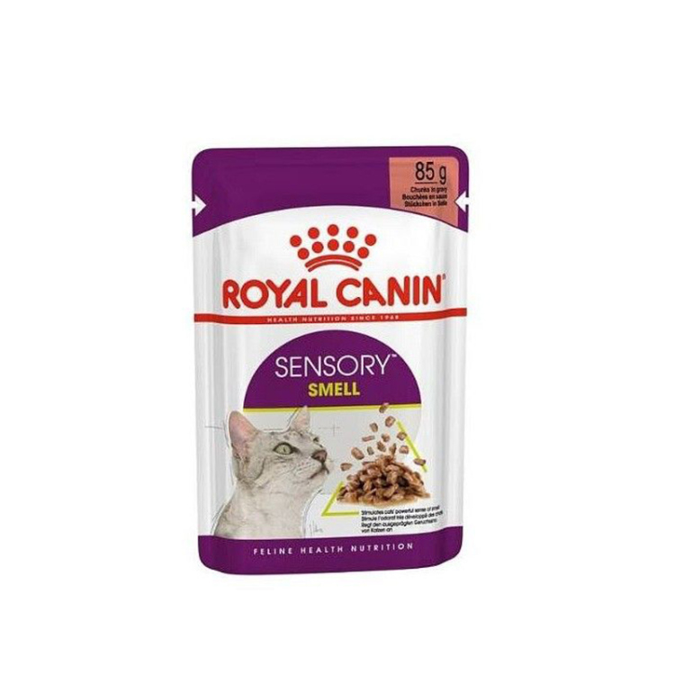  رويال كانين طعام رطب للقطط بنكهة قطع اللحم بالصلصة  تحفز حاسة الشم