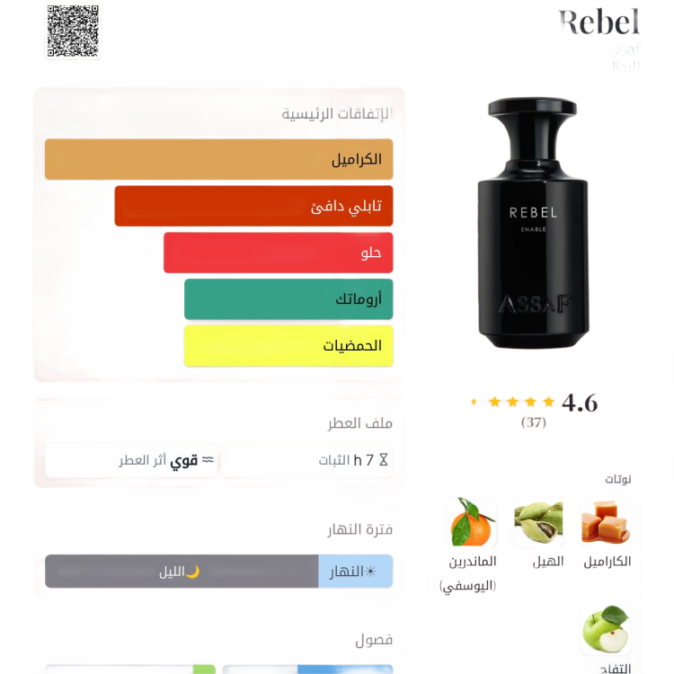 Rebel Assaf عطر شرقي - حار للرجال 