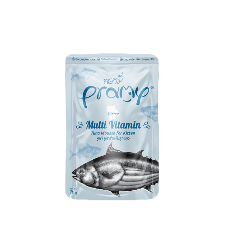 برامي بنكهة موس التونة متعدد الفيتامينات للقطط الصغيرة