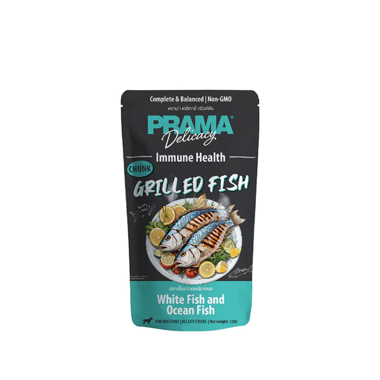 براما دليسي – سمك مشوي (سمك أبيض وسمك بحري) للكلاب