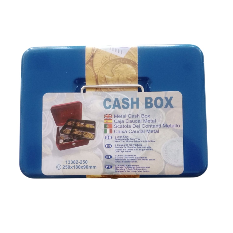 صندوق حديد للفلوس مع مفتاح