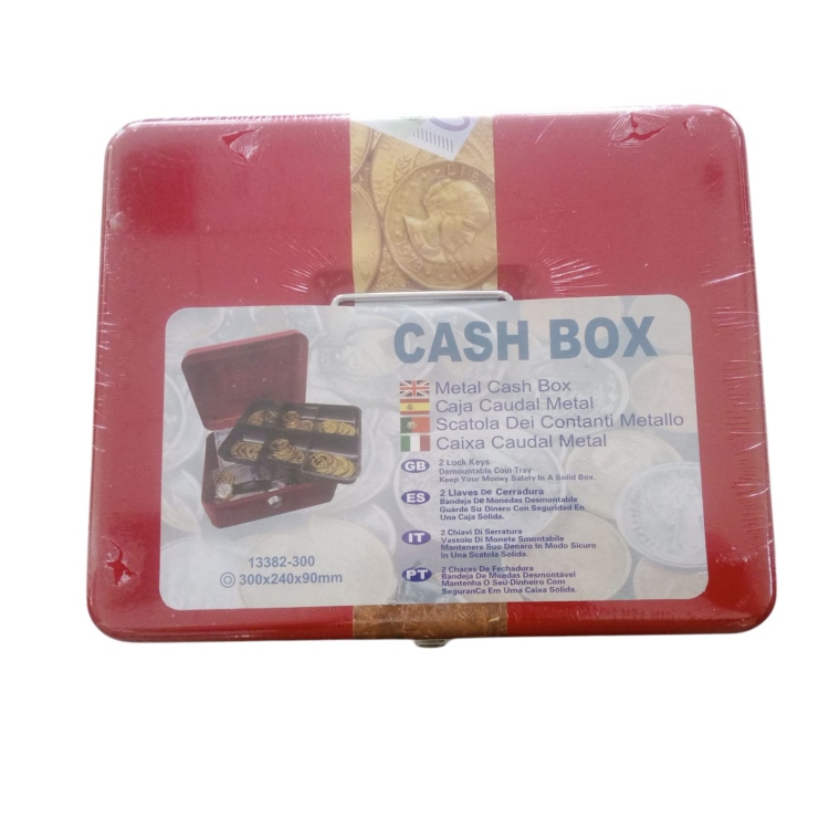 صندوق حديد للفلوس مع مفتاح