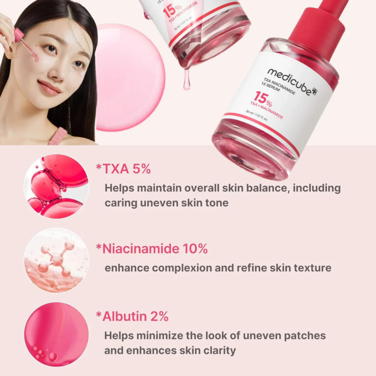Medicube TXA Niacinamide %10 اسيروم نياسنميد و حمض الترانيكساميك