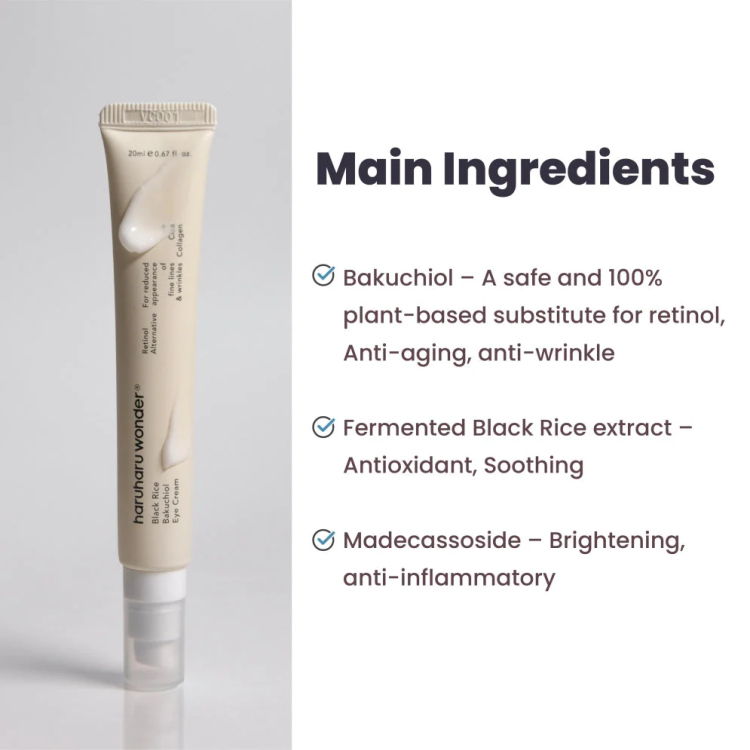 Haruharu WONDER, Black Rice Bakuchiol Eye Cream
