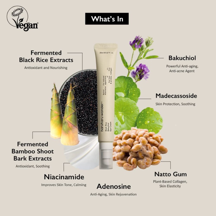 Haruharu WONDER, Black Rice Bakuchiol Eye Cream