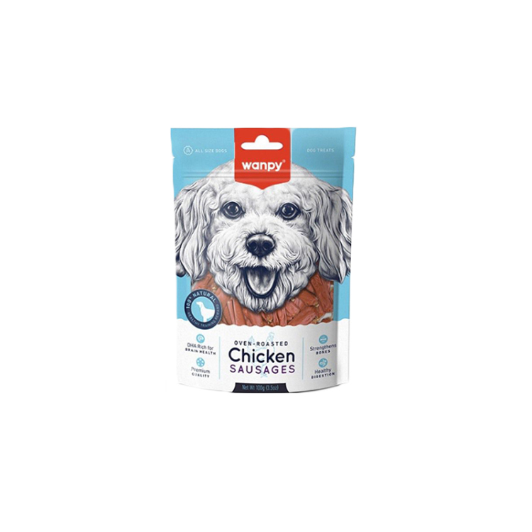 وانبي مكافآت سجق الدجاج المشوي بالفرن للكلاب