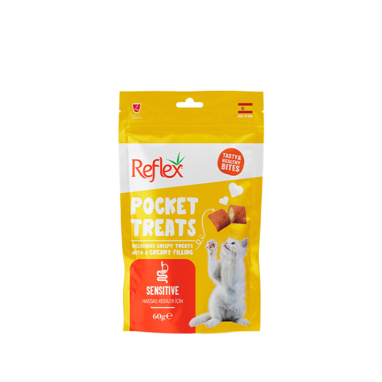 رفلكس بوكت تريتس للقطط الحساسة – حشوة كريمية 
