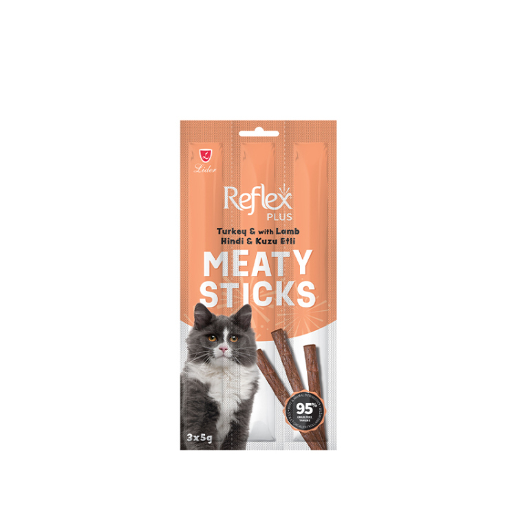 رفلكس بلس أعواد لحم للقطط – بالحبش واللحم الضأن