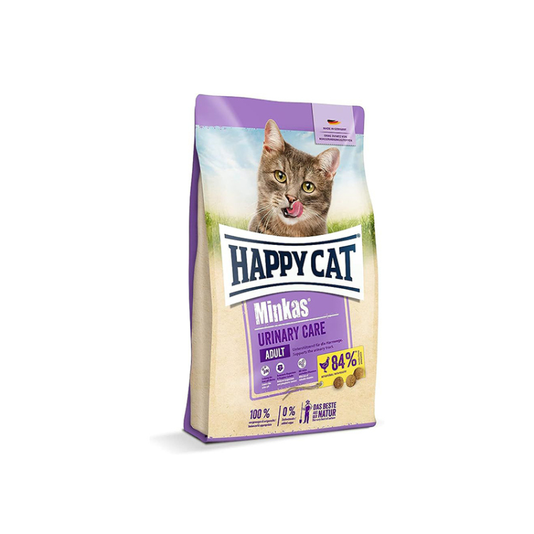 هابي كات مينكاس طعام جاف للقطط البالغة – للعناية بصحة البول