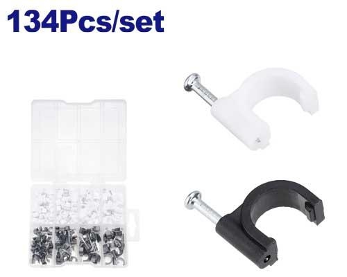 كلبسات سلك طقم مشكل 134 قطعه     EMFQAB01