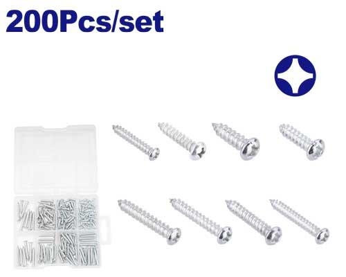 براغي راس طبه  طقم مشكل 200 طقعه     EMXSAB01