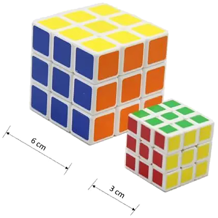 مكعبين روبوك  3 سم + 6 سم