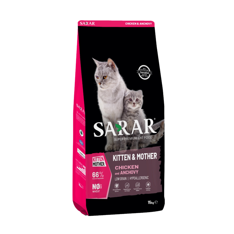SARAR Cat Food Kitten Mother with Chicken & Anchovy