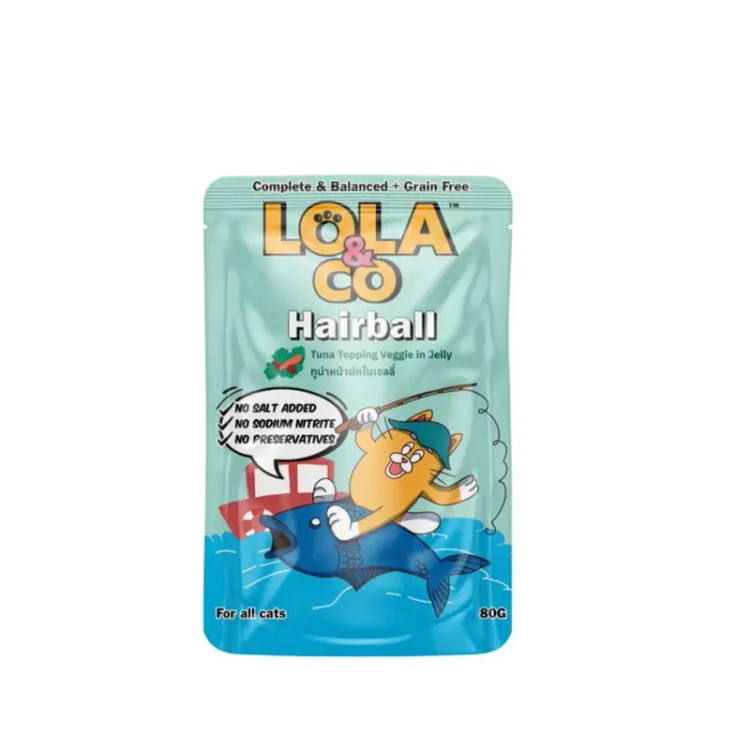 لولا آند كو طعام رطب للقطط – تونة مع خضار في الجيلي (لمنع كرات الشعر)