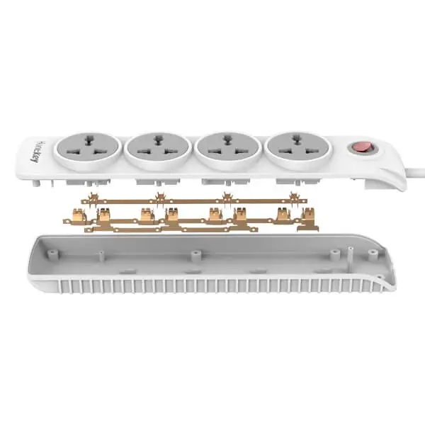 HUNTKEY POWER STRIP 4PORT 1.5M CABLE 10A-250V SZE401