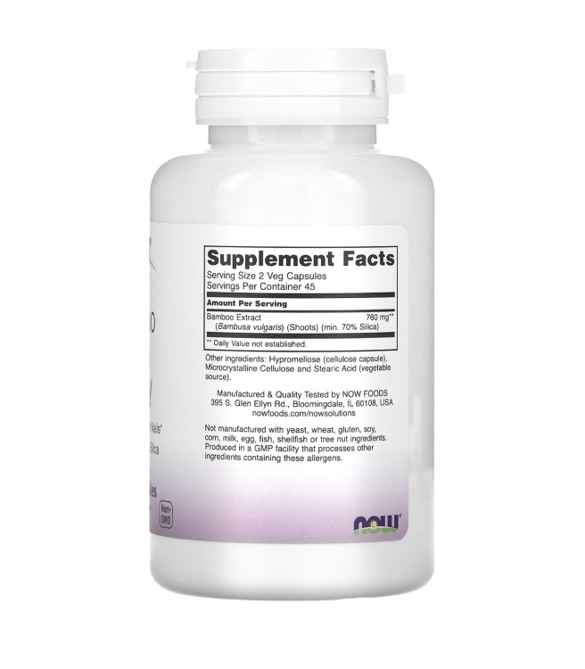 Now Solutions - Bamboo Silica Beauty 90 Veg Capsules