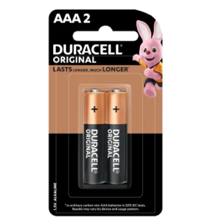 DURACEL  BATTERY ORIGINAL  AAA*2