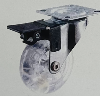 عجل شفاف متحرك مع بريك