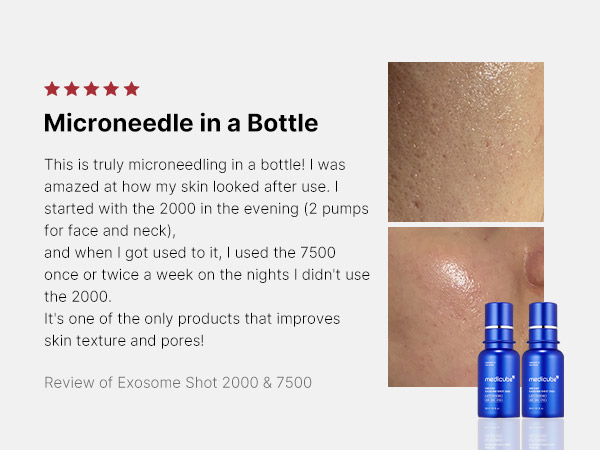 Medicube One Day Exosome Shot Pore Ampoule سيروم الاكسوزوم الابر الكوري