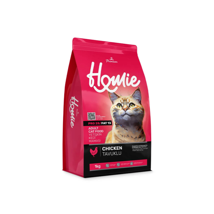 هومي طعام جاف للقطط البالغة بنكهة الدجاج