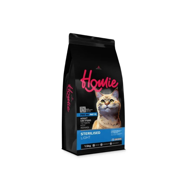 هومي طعام جاف منخفض الحبوب للقطط البالغة المعقمة