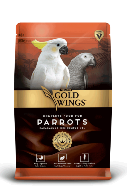 Gold wings خلطة ببغاء الوزن ١ كيلو