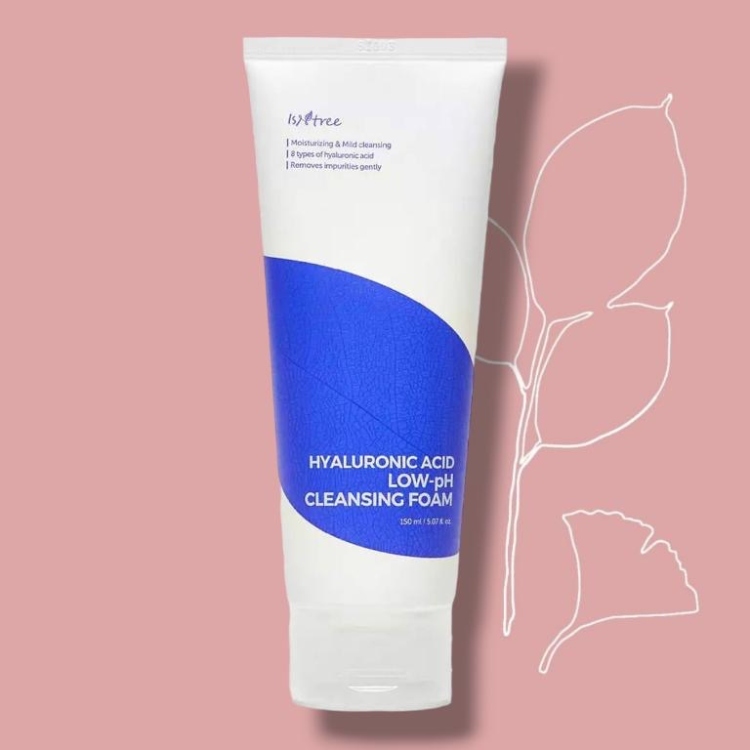 Isntree HYALURONIC ACID LOW-PH CLEANSING FOAM غسول ازنتري الرغوي بالهايلرونيك اسد