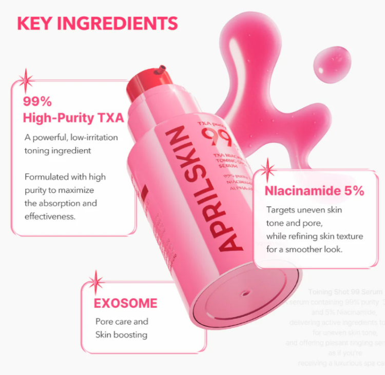 APRILSKIN, TXA Niacinamide Toning Shot 99 Serum
