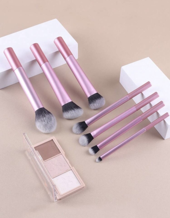 7pcs Pink Makeup Brush Set 