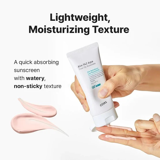 COSRX Aloe 54.2 Soothing Aqua Tone-Up Sunscreen SPF50+ PA++++