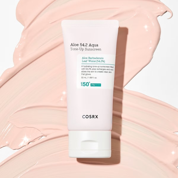 COSRX Aloe 54.2 Soothing Aqua Tone-Up Sunscreen SPF50+ PA++++