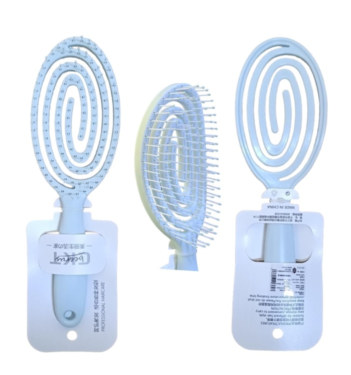 فرشاة الشعر المرنة لتسهيل تصفيف الشعر ومنع التساقط ذات التصميم الخاص للشعر