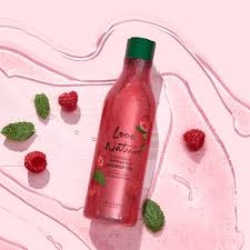 LOVE NATURE Exfoliating Shower Gel - body lotion - soap bar ( Mint & Raspberry ) - Exfoliating glove 41496 - 41505 - 41277 - 28021