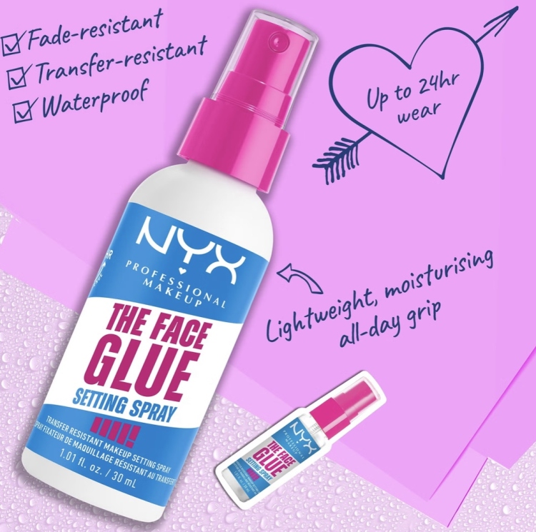 NYX Professional Makeup The Face Glue Setting Spray 60 ml