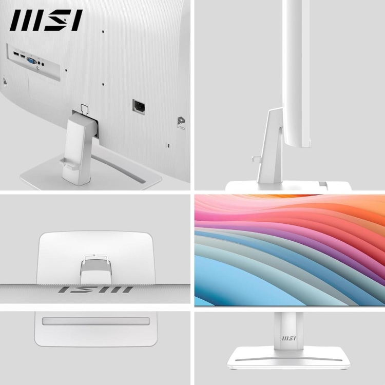 MSI PRO MP275W E2 27" IPS FULL HD 120HZ 1 MS EYE CARE -IN SPEAKERS  VGA & HDMI & DP - WHILE