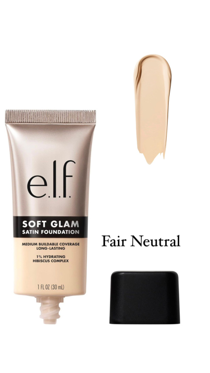 elf soft glam foundation فاونديشن ايلف ساتان فينيش 