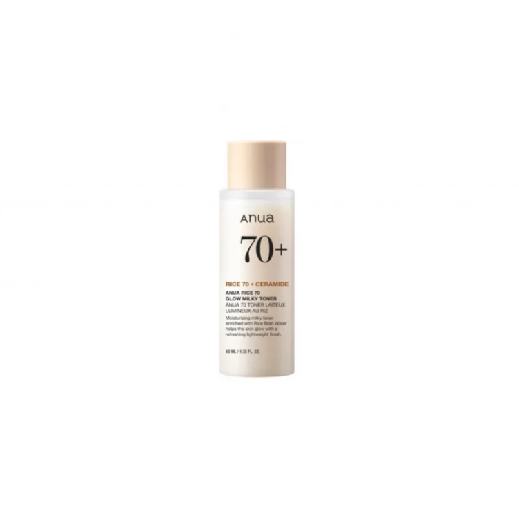 Anua Rice 70 Glow Milky toner  mini sizeتونر انوا الحليبي لنضارة واشراقة البشرة