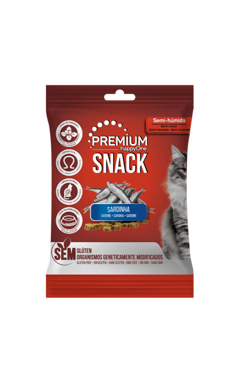 Snack semi-moist Cat - Sardine  50g packaging