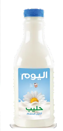 اليوم حليب قليل الدسم 1 لتر