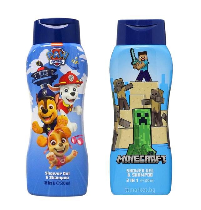  شامبو وشور دزني اطفال ولادي بحجم 500 مل