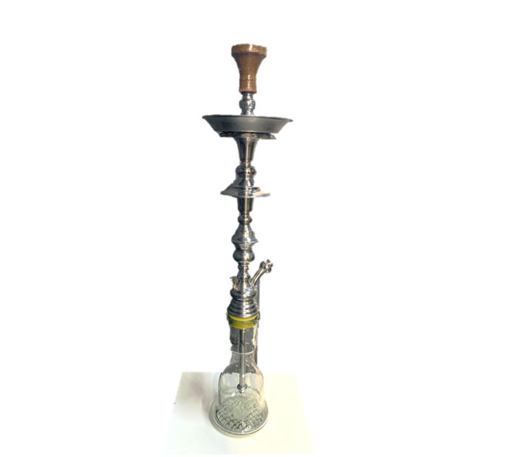 Hookah Set - 30cm Glass - 50cm Stainless Steel Rod from Cleopatra 