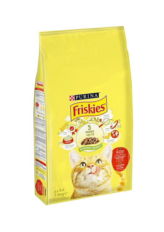 Purina Friskies With Meat Chicken& Vegetable Cat Dry Food 1.7 kg