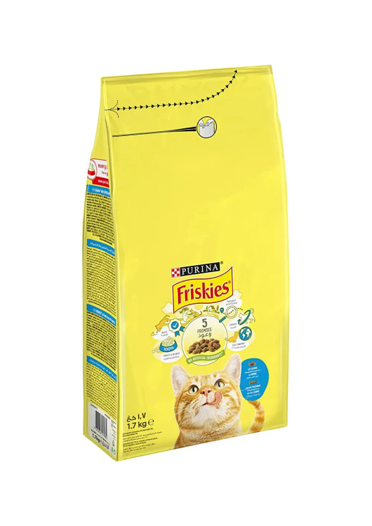 Purina Friskies With Salmon & Vegetable Cat Dry Food 1.7 kg