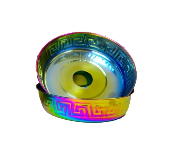 Hookah Laser Coal Plate - 2 Sizes - Assorted Colors 