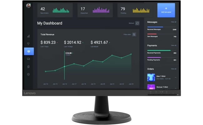 LENOVO THINKVISION C24-40 23.8"  FULL HD 75HZ- 1 X HDMI 1 X VGA 1
