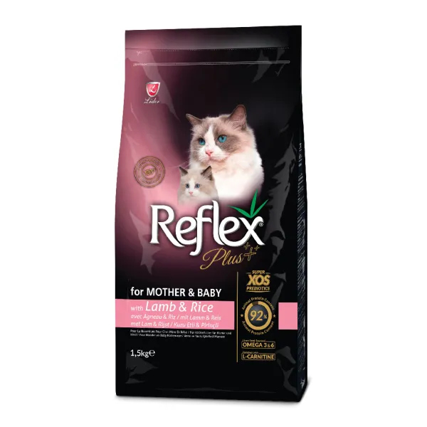 Reflex Plus Mother And Baby Cat Food Lamb And Rice – 1.5 Kg