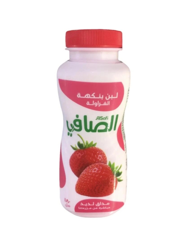 الصافي لبن بنكهة الفراولة 180 مل