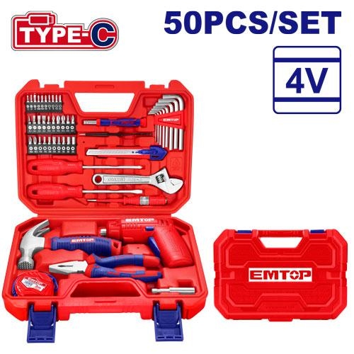 مفك شحن 4V مع 50 قطعة    EEDK05001