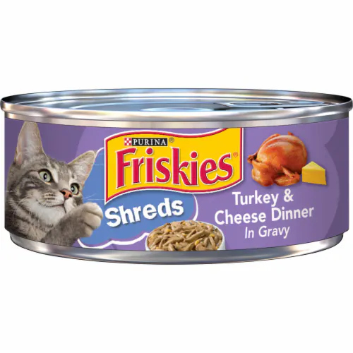Friskies Shreds Turkey & Cheese Dinner in Gravy